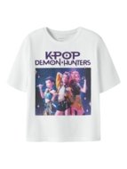 NAME IT KPOP marškinėliai trumpomis rankovėmis, 13264031-F4F5F0, dydis