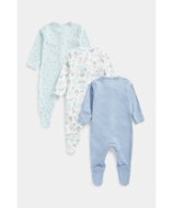 MOTHERCARE šliaužtinukas ilgomis rankovėmis, FE109 3vnt., 