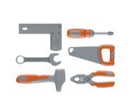 SMOBY BLACK & DECKER meistro įrankių dėžė, 6 įrankiai, 7600360940