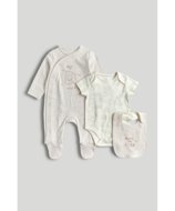 MOTHERCARE šliaužtinukas ilgomis rankovėmis, smėlinukas ir seilinukas, AV50201 50 cm