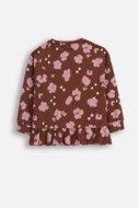 COCCODRILLO marškinėliai CRAFT PUNK GIRL KIDS, rudi, ZC5143103CGK-018-122, 122 cm