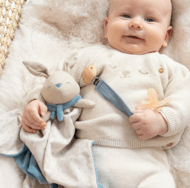 SARO čiulptuko laikiklis COTTON, Dusty blue, 14321