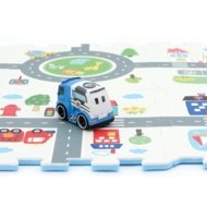 SUNTA vaikiškas dėlionės kilimėlis su automobiliais, 8 dalių, 3406V