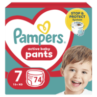 PAMPERS Sauskelnės-kelnaitės 7 dydis 15kg+, 74 vnt., 81748928