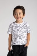 MOKIDA marškinėliai MOKIDA COLLECTION BOY, balti, ZM5143206MCB-001-116, 116 cm