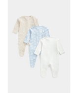 MOTHERCARE šliaužtinukas ilgomis rankovėmis, FC102 3vnt., 