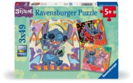 RAVENSBURGER dėlionės Disney Stitch, 3x49d., 1070