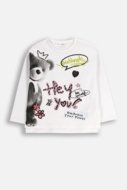 COCCODRILLO marškinėliai CRAFT PUNK GIRL JUNIOR, balti, ZC5143102CGJ-001-158, 158 cm