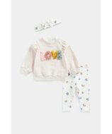 MOTHERCARE džemperis, kelnės ir galvos juosta, FA895