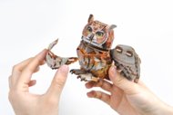 MAKEBUG 3D popierinė delionė Great Horned Owl, MB-D-0059