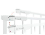 HAUCK apsauginiai varteliai CLEAR STEP AUTOCLOSE 2 SET +9 cm., White, 597491