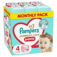 PAMPERS sauskelnės-kelnaitės Premium Care, 4 dydis 9-15kg, 114 vnt., 80825838