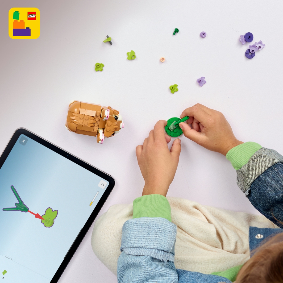 31376 LEGO® Creator Mielas žiurkėnas su gėle | LEGO