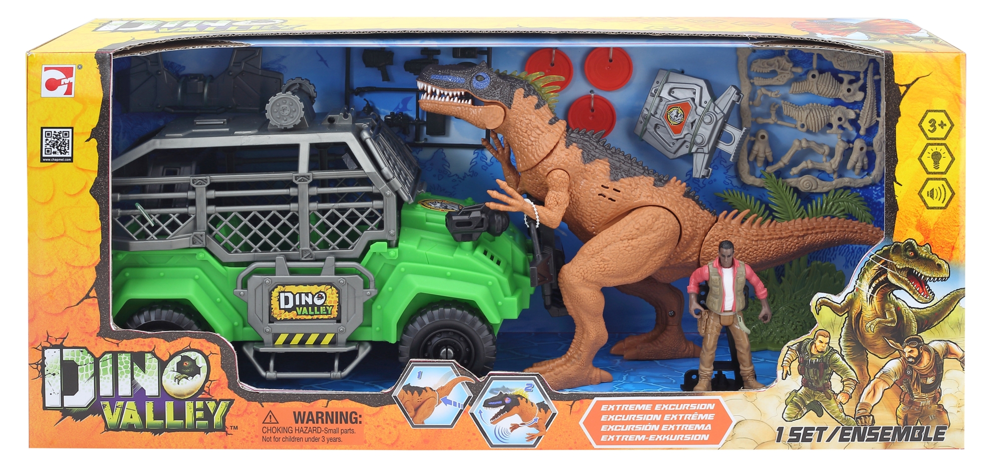 DINO VALLEY rinkinys Extreme Excursion, 542630 | Figūrėlių rinkiniai