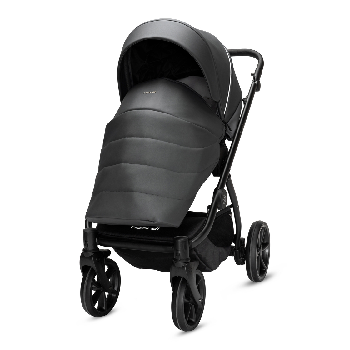 NOORDI universalus vežimėlis FJORDI V2 LEATHER 2in1, Shadow grey