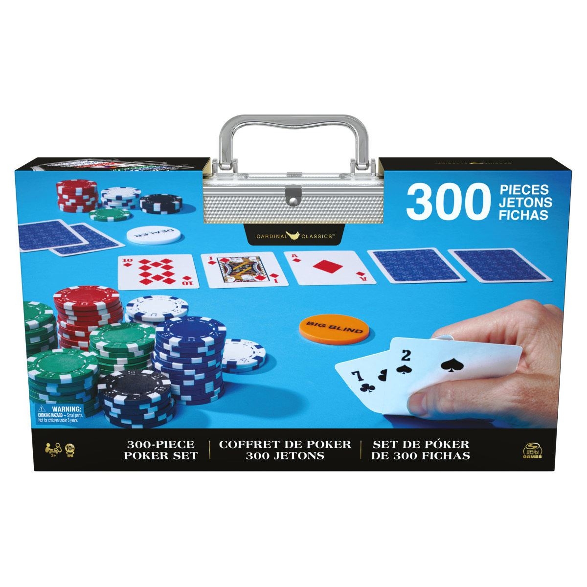SPINMASTER GAMES stalo žaidimas Poker, 6065367 | Klasikiniai