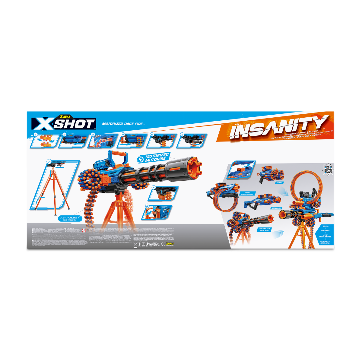 X-SHOT žaislinis šautuvas Fire Gatlin Gun Insanity, 1 serija