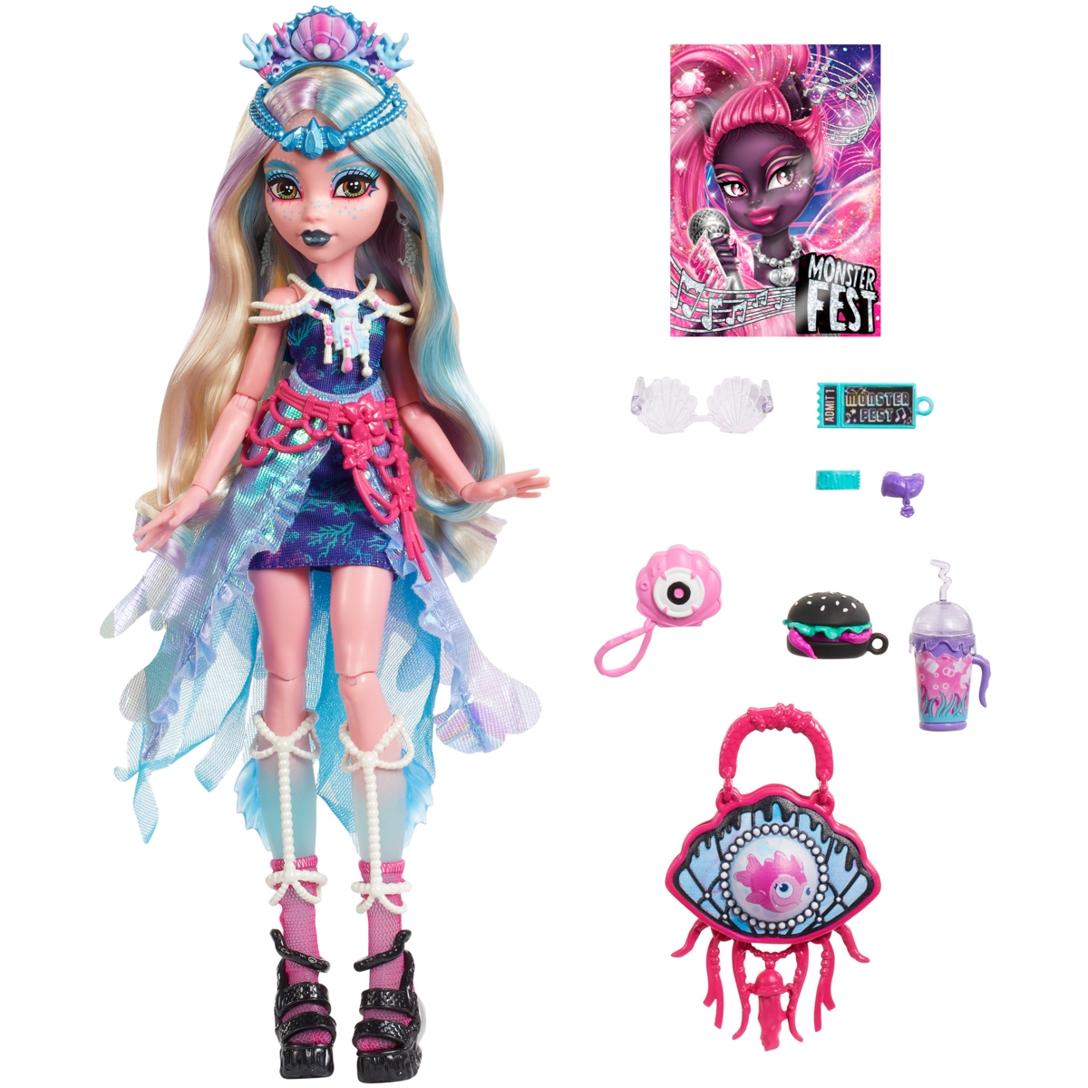 MONSTER HIGH Lagūna, muzikos festivalio serija, HXH82 | Lėlės ir
