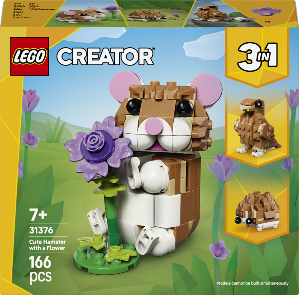 31376 LEGO® Creator Mielas žiurkėnas su gėle | LEGO
