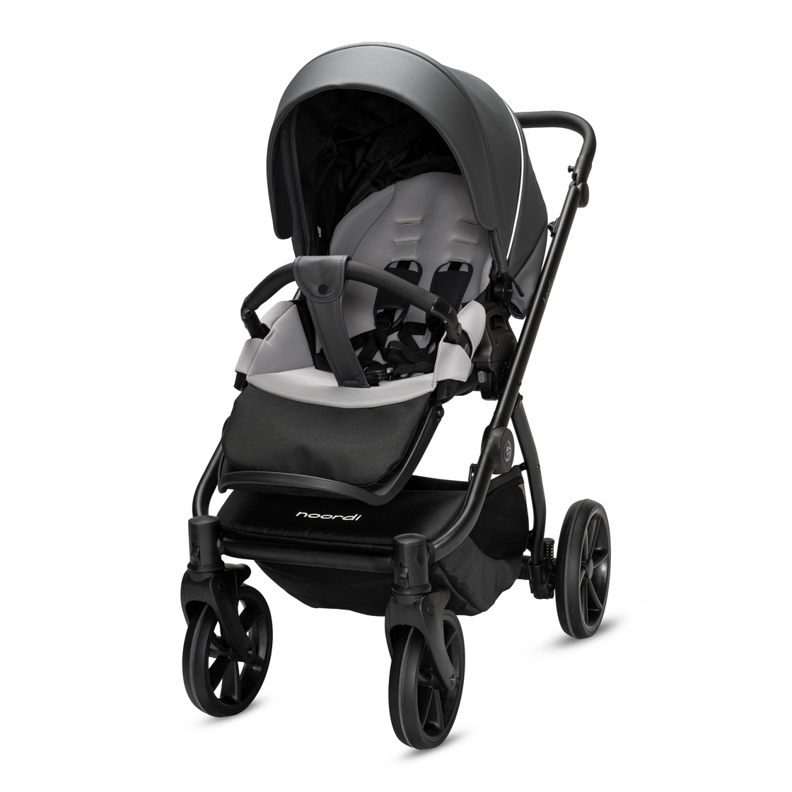 NOORDI universalus vežimėlis FJORDI V2 LEATHER 2in1, Shadow grey