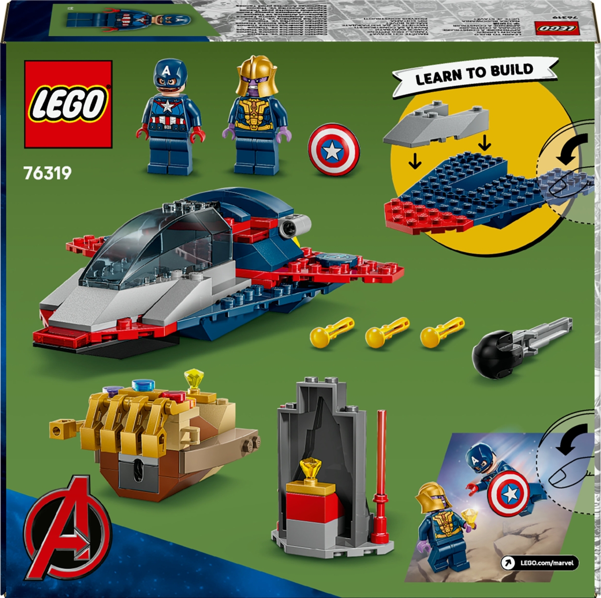 76319 LEGO® Super Heroes Marvel Kapitonas Amerika prieš Tanosą