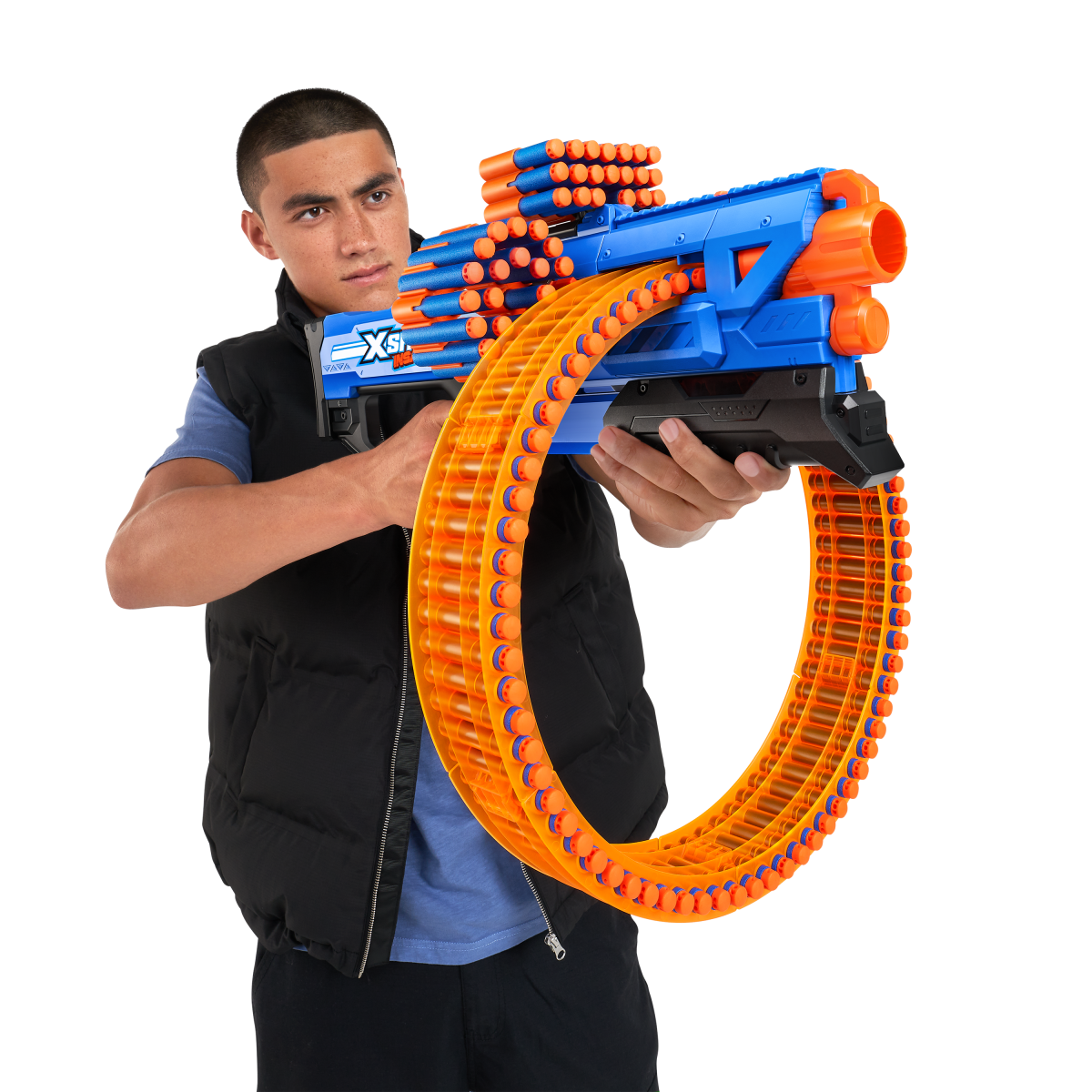 X-SHOT žaislinis šautuvas Mad Megga Barrel Blaster Insanity, 1