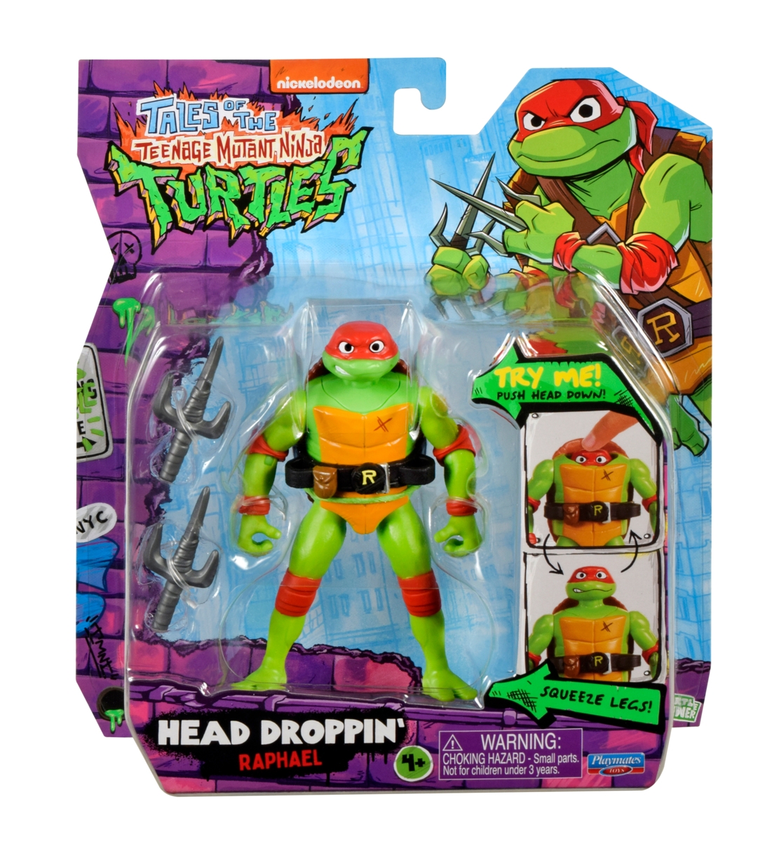TMNT figūrėlė Head Dropping Raphael, 83307 | Figūrėlės