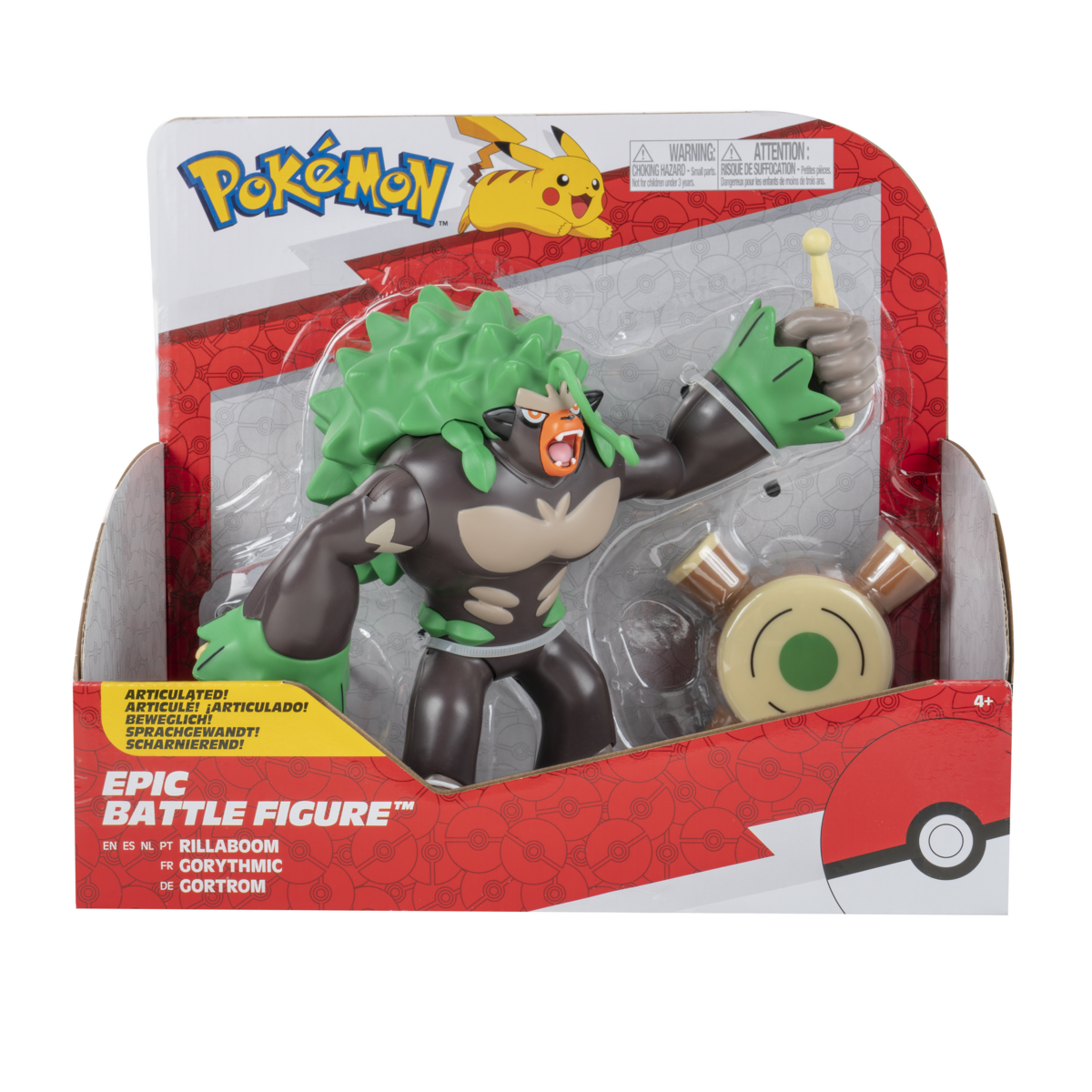 POKEMON Rillaboom veiksmo figūrėlė, PKW0182 | Figūrėlės