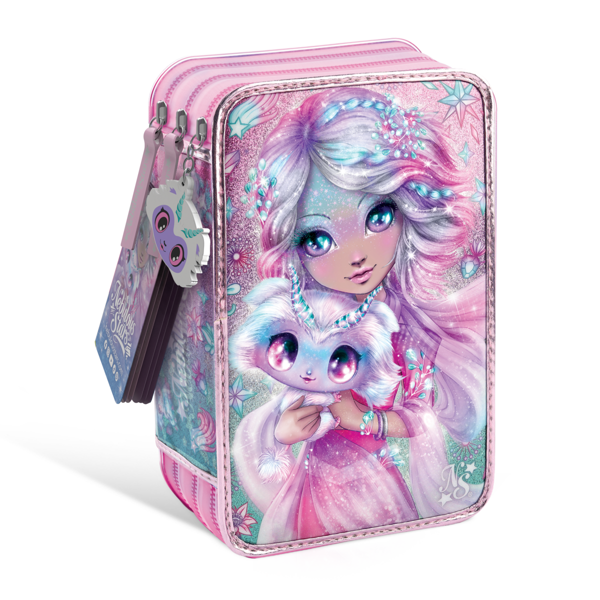 Nebulous Stars Nebulia & Firiaz Pencil Case - 23 Cm Multi-Colour Kids Art Supply Pouch