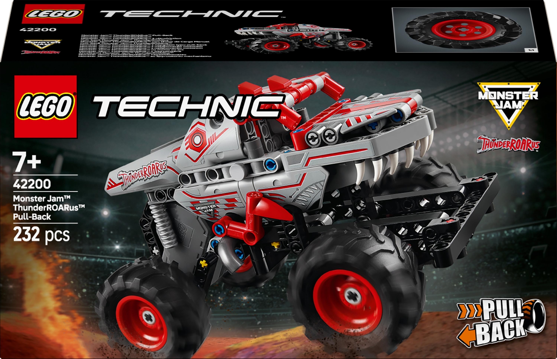 tm　アンバーST 42200 LEGO® Technic Monster Jam™ ThunderROARus™ su spyruokliniu