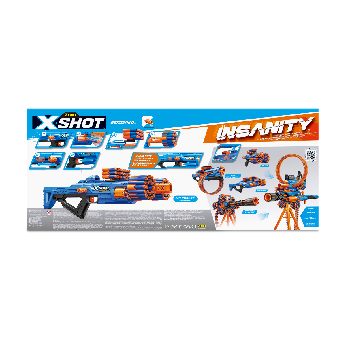 X-SHOT žaislinis šautuvas Berzerko Insanity, 1 serija, 36610