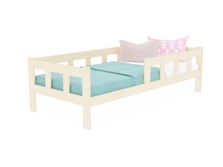 BENLEMI lova FENCE, 90x200 cm., White, 0023/90X200-BIL-BEZ 