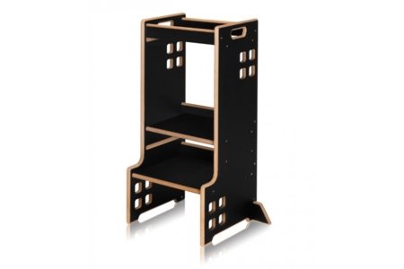 LIONELO virtuvės bokštelis CASS, Black onyx 