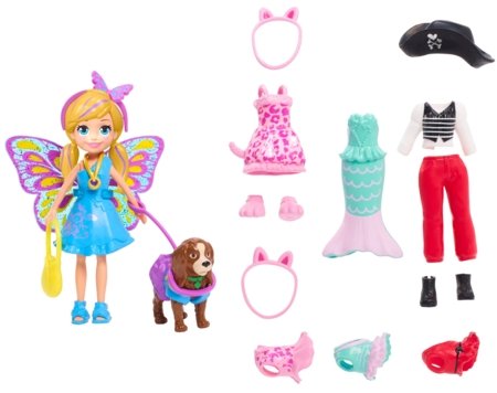POLLY POCKET Lėlytė su rūbeliais ir aksesuarais, GDM15 GDM15