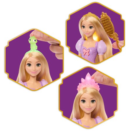 DISNEY PRINCESS RUPUNZEL interaktyvi lėlė Auksaplaukė, JHL46 