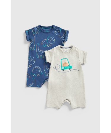MOTHERCARE šliaužtinukas trumpomis rankovėmis, 2vnt., GF206 