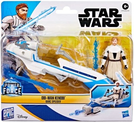 STAR WARS figūrėlė su greitaeigiu motociklu, asort., G03725L00 