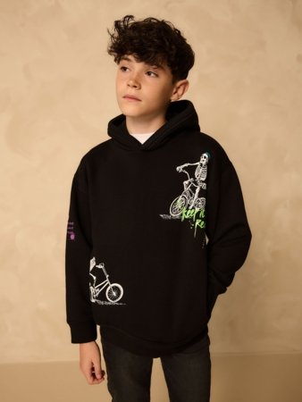 NEXT džemperis su gobtuvu, F19783, 110 cm 