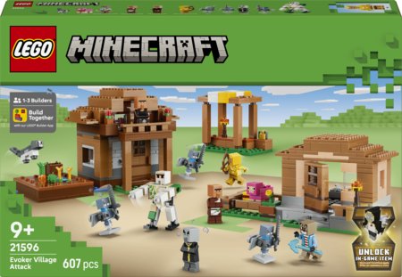 21596 LEGO® Minecraft® Evokeris ir kaimo užpuolimas 