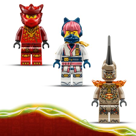 71851 LEGO® NINJAGO® Kai drakono-roboto kovos rinkinys 