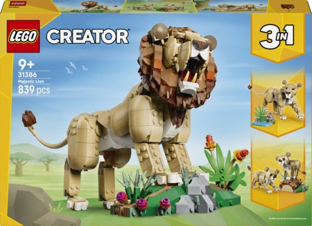 31386 LEGO® Creator Laukiniai gyvūnai: didingasis liūtas 