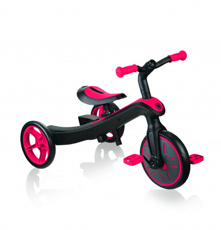 GLOBBER triratukas Trike Explorer 4in1, raudonas, 632-102 632-102