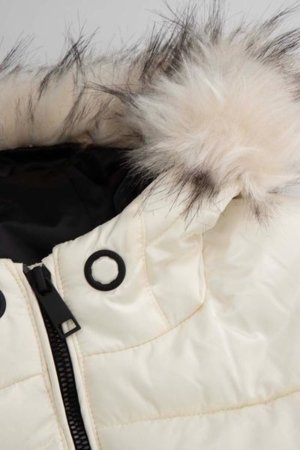 COCCODRILLO striukė OUTERWEAR GIRL JUNIOR, kreminė, cm 
