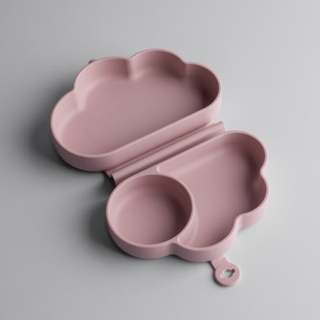 TOMMEE TIPPEE silikoninė neslystanti sulankstoma lėkštė su skyreliais, 448743 