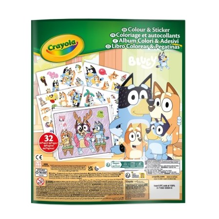 CRAYOLA kūrybinis rinkinys Color & Sticker, Bluey, 04-2664G 