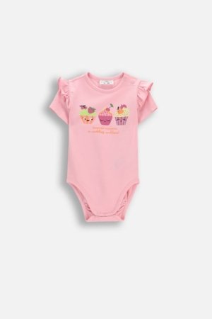 COCCODRILLO smėlinukas trumpomis rankovėmis, rožinis, dydis 