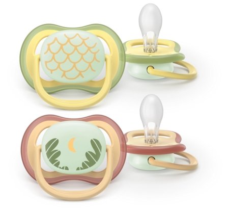 PHILIPS AVENT čiulptukai ULTRA AIR NIGHT, 0-6 mėn., 2 vnt., SCF376/27 