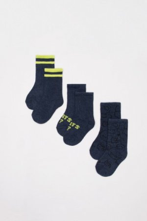 COCCODRILLO kojinės SOCKS BOY, tamsiai mėlynos, ZC1382618SOB-015 ZC1382618SOB-015-026
