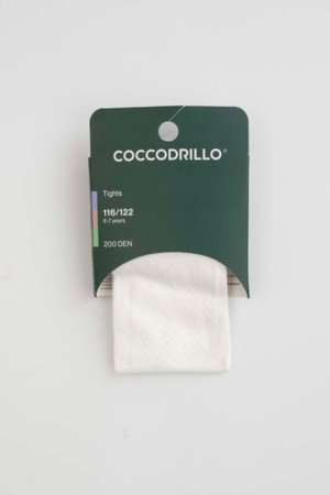 COCCODRILLO pėdkelnės TIGHT MICROFIBRE COLORFUL, kreminės, cm 