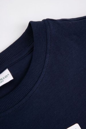 COCCODRILLO marškinėliai trumpomis rankovėmis, tamsiai mėlyni, WC6143220VBA-015-164, 164 cm 